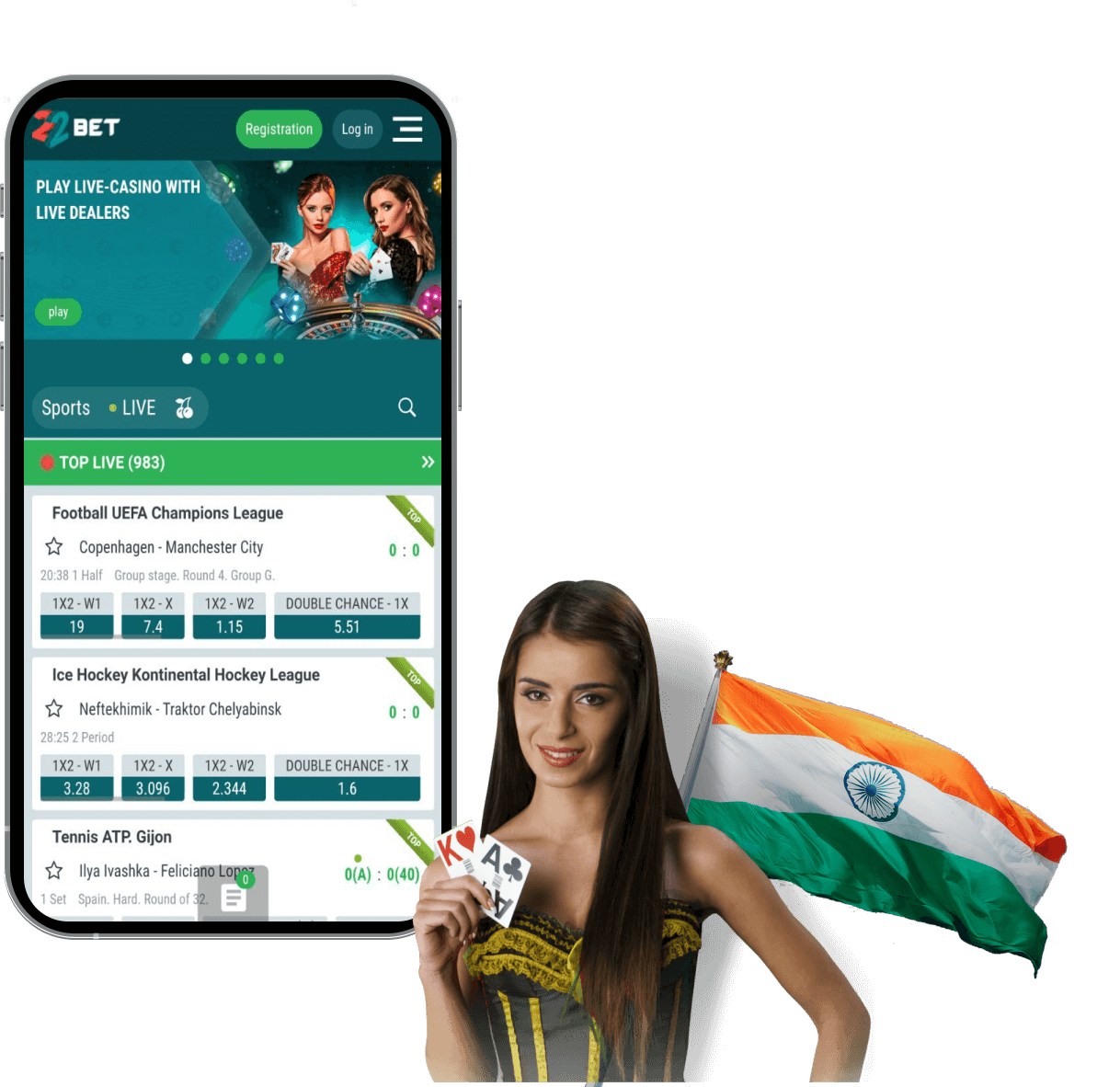 22Bet App India